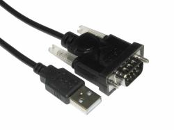 Cables Direct CDLSB-901 Serien-Kabel Schwarz 1 m USB Typ-A DB-9 (CDL 1.2m USB to Serial Adapter)