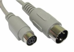 Cables Direct AD-303 Tastatur-/Mauskabel Beige 0,15 m (CDL 15CM PS/2 F - 5 PIN M GREY)