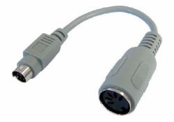 Cables Direct AD-300 Tastatur-/Mauskabel Beige 0,15 m (CDL 15CM PS/2 M - 5 PIN F ADAPTOR)