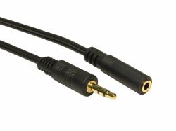 Cables Direct 2TT-101 Audio-Kabel 1,5 m 3.5mm Schwarz (CDL 1.5m 3.5mm Stereo M-F - Black)