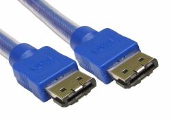 Cables Direct RB-463 SATA cable 3 m eSATA Blue (CDL 3m eSATA v3 Data Cable)