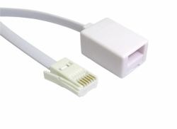 Cables Direct BT-003 telephone cable 3 m White (CDL 3m BT Extension Cable v2)