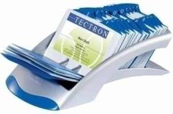 Durable VISIFIX desk Visitenkartenhalter Silber (Durable VISIFIX DESK VEGAS Silver)