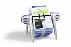 Durable Visifix flip Visitenkartenhalter Blau, Silber (Durable VISIFIX FLIP VEGAS Silver)