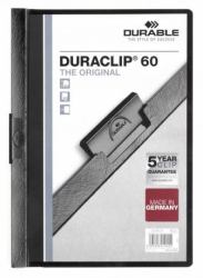 Durable Duraclip 60 Präsentations-Mappe PVC Schwarz, Transparent (Durable DURACLIP 60 A4 Folder Black [25])