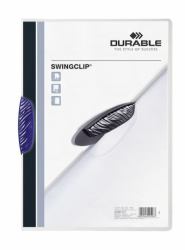 Durable Swingclip Präsentations-Mappe Polypropylen [PP] Dunkelblau (Durable SWINGCLIP A4 Folder Dark Blue [25])