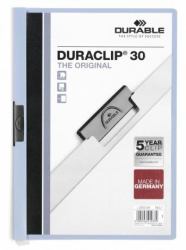 Durable Duraclip 30 Präsentations-Mappe PVC Hellblau, Transparent (Durable DURACLIP 30 A4 Folder Blue [25])
