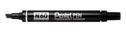 Pentel N 60 Permanent-Marker Meißel Schwarz 12 Stück[e] (Pentel N60 Black Permanent Chisel Markers Pack of 12)
