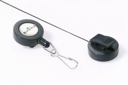 Durable 8221-58 Namensschild mit Jojo Schwarz 10 Stück[e] (Durable Snap Hook Badge Reel Charcoal [10])