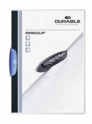 Durable Swingclip Präsentations-Mappe Kunststoff Blau (Durable SWINGCLIP A4 Folder Blue [25])