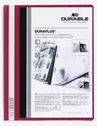 Durable DURAPLUS Präsentations-Mappe Rot (Durable DURAPLUS A4+ Folder Red [25])
