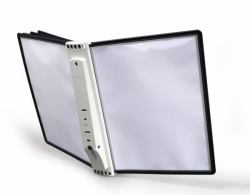 Durable Sherpa Wall 5 Dokumentenanzeige-Karussell Wand Porträt A4 (Durable SHERPA WALL 5 Black)