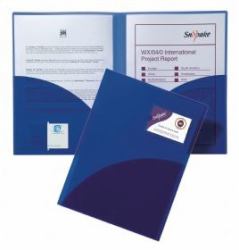 Snopake 14032 Buch für Präsentationsfläche 50 Blätter A4 (Snopake TwinFile A4 Electra Blue- 5 Files)