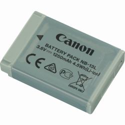 Canon NB-13L Battery Pack (NB-13L BATTERY - NB-13L, Lithium-Ion [Li-Ion], - 1250 mAh, Camera, 3.6 V, 4.5 Wh, Grey - Warranty: 12M)