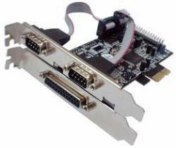 Longshine Serial & Parallel PCIe Card Schnittstellenkarte/Adapter 