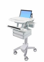 Ergotron StyleView Aluminium, Grey, White Laptop Multimedia cart (STYLEVIEW LAPTOP CART2 DRAW - ERS)