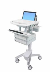 Ergotron StyleView Aluminium, Grey, White Laptop Multimedia cart (STYLEVIEW LAPTOP CART4 DRAW - ERS)