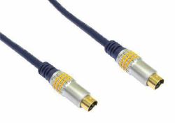 Cables Direct NL2VV-100 S-video cable 1.5 m S-Video [4-pin] Black (10m S-Video Cable - OFC)