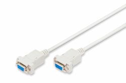 Digitus Zero-Modem Connection Cable (ZERO-MODEM CONN.CABLE - D-SUB9 F/F 1.8M SNAP-HOODS BE)