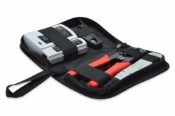 Digitus Netzwerk Werkzeugset beinh. Netzw.tester, Crimpzange, Schneid.&Abisol. Werkz., LSA Auflegewerk, Bag (DIGITUS NETWORK TOOL SET - IN)