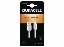 Duracell USB5013W USB Kabel 2.0 1 m USB A Micro-USB A Weiß 