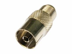 Cables Direct 3-CX-FAD Koaxialstecker F-Typ (CDL TV Aerial to F Type Adapter)