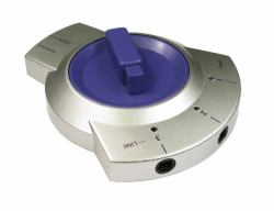 Cables Direct 3-TOSSWITCH Metallisch, Violett Audio-Switch (CDL 3 Port TOSLINK Switch)