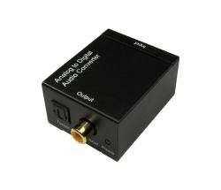 Cables Direct 4OPT-401 Audio-Konverter Schwarz (CDL Analogue to TOSLINK Converter)