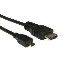 Cables Direct CDLHD4-MICRO050 HDMI-Kabel 5 m HDMI Typ A [Standard] HDMI Typ D [Mikrofon] Schwarz (CDL 5m HDMI [A] to Micro HDMI [D])