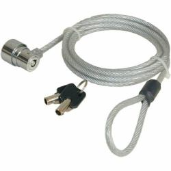 Port Designs Security CABLE KEY Kabelschloss Edelstahl 1,8 m (Port Connect - Security cable for laptop; desktop; monitor; video projector and devices with a T security slot. Provided with 2 individ...
