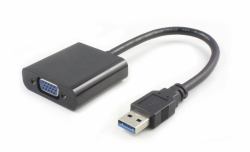 Microconnect USB3.0VGA USB graphics adapter 1920 x 1080 pixels Black (USB 3.0-VGA M/F Black - Black Max. 1920x1080p - support Win 7/8/8.1/10 - Warranty: 300M)