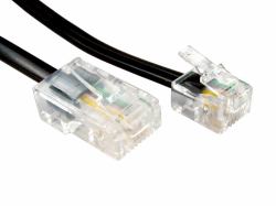Cables Direct RJ11/RJ45 1m0 10 m Schwarz (CDL 10m RJ11 to RJ45 Cable - Black)