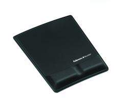 Fellowes 9181201 Mauspad Schwarz (Fellowes 9181201 Fabrik Mousepad and Wrist Rest)