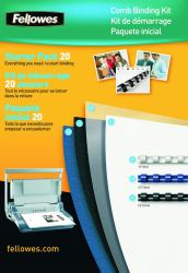 Fellowes 5371801 binding kit (Comb Binder Premium Pack 20 Pk)