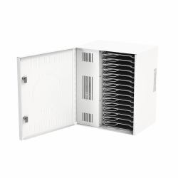 Loxit 7725 portable device management cart/cabinet Portable device management cabinet White (7725 - iBank 15 USB Sync & Charge)