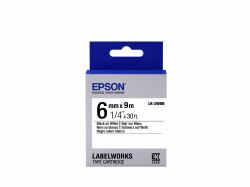 Epson Etikettenkassette LK-2WBN - Standard - schwarz auf weiß - 6mmx9m (TAPE - LK-2WBN STD BLK-/WHT 6/9 - .)