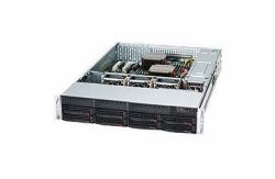 Supermicro SC825TQC-600LPB Rack Schwarz 600 W (2U CHASSIS 8X3.5HS SAS3/SATA3,8x3.5 SAS3/SATA3 / 2x3,5 fix 7xLP 600 Watt Platinum)