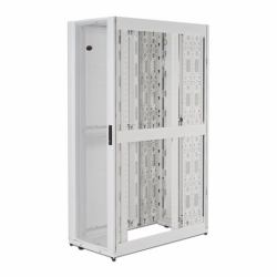 APC NetShelter SX, 48 HE, 600 mm breit und 1070 mm tief, Gehäuse mit Seitenteilen, SE weiß (SX RACK 48U WHITE 2258H X 600W X 107)