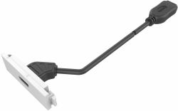 Vision TC3 HDMI Steckdose (Modular AV faceplate component - HDMI module - female socket on front with tail at rear with female connector - HDMI v2.0 - 8k at 60 hz - awg 28 - total length 200 mm - f...