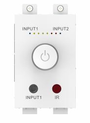 Vision TC3-AMP Audioverstärker 2.0 Kanäle Haus Weiß (Modular AV faceplate audio amplifier - 2 x 25w [RMS at 8 ohms] - two inputs [input 1 duplicated on front] - remote control - comes on at pres...