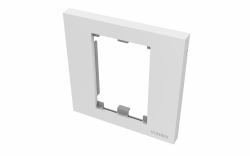 Vision TC3 SURR1G Wandplatte/Schalterabdeckung Weiß (Modular AV faceplate component - single-gang UK surround - frame which accommodates two modules - fits to tc3 backbox1g or any standard single-...