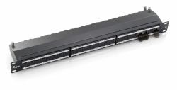 Equip 24-Port Premium Cat.6A Geschirmtes Patch Panel, Schwarz 