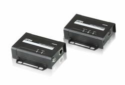ATEN VE801-AT-E Audio-/Video-Leistungsverstärker AV-Sender & -Empfänger Schwarz (HDBaseT AV Extender, - Transmitter & Receiver single - Cat 5 - Warranty: 24M)