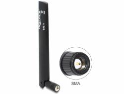 DeLOCK 88571 Netzwerk-Antenne Omnidirektionale Antenne RP-SMA 3 dBi 