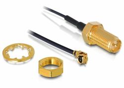 DeLOCK 88379 Koaxialstecker R-SMA 1 Stück[e] (Delock Anschluss IPEX auf RP-SMA zum einbauen)