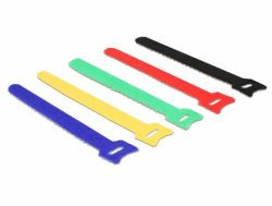 DeLOCK 18634 cable tie Nylon Black,Blue,Green,Red,Yellow 10 pc[s] (Delock Colored - krog og lÃ¸kke-fastgÃ¸r)