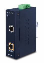 PLANET IP30, Industrial 802.3at [30W] High Power PoE Injector, [-40 to 75 C] (IP30, Industrial 802.3at - [30W] High Power PoE Injector - [-40 to 75 C, 12V~48V DC power boost] - Warranty: 60M)