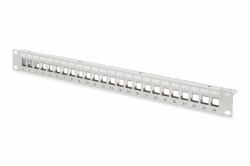 Digitus Modulares Patch Panel, 24-Port (DIGITUS MOD PATCH PANEL 24-P - SHIELDED RACK MOUNT GREY)