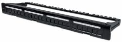 Intellinet 24-Port Patchpanel, unbestückt, 19", 1 HE, schwarz (BLANK PATCH PANEL 24-PORT- - 1U BLACK)