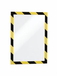 Durable Duraframe Security A4 Magnetrahmen Schwarz, Gelb (Durable DURAFRAME Security Yellow/Black [2])